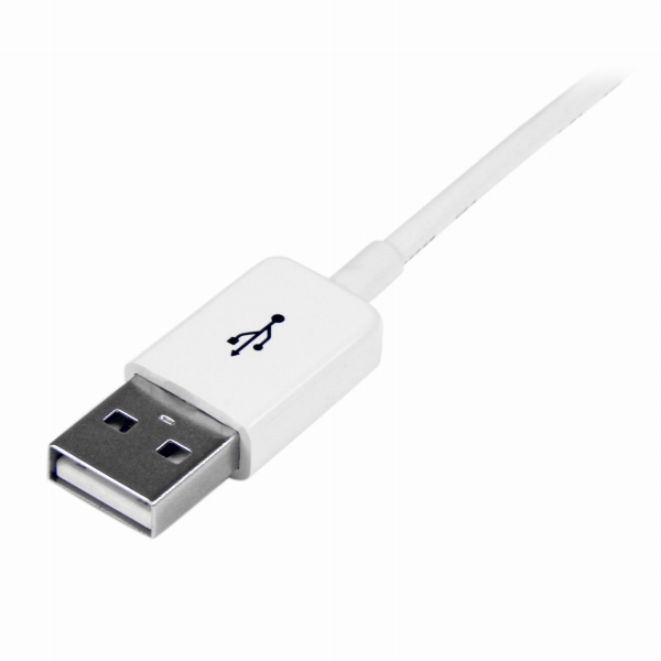 1mホワイトUSB2.0延長ケーブルUSBAオス-USBAメス
