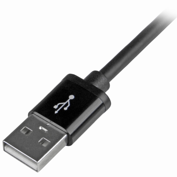 2miPhone/iPod/iPad対応AppleLightning-USBケーブルAppleMFi認証取得ライトニング8ピン(オス)-USBA(オス)充電&同期用ケーブルブラック