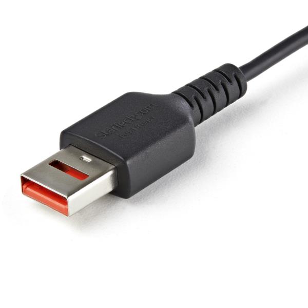 USB充電特化ケーブル/1m/USB-A[オス]-USB-C[オス]/USBデータ通信機能カット対応データブロッカーケーブル/給電のみ対応Type-A-Type-C変換ケーブル
