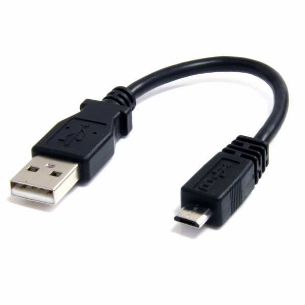 15cmmicroUSB2.0変換ケーブルアダプタUSBAオスーUSBmicro-BオスHighSpeedUSB2.0対応