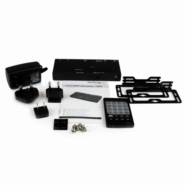 2入力1出力HDMIディスプレイ切替器/セレクター/スイッチ1080p自動/優先切替機能付き