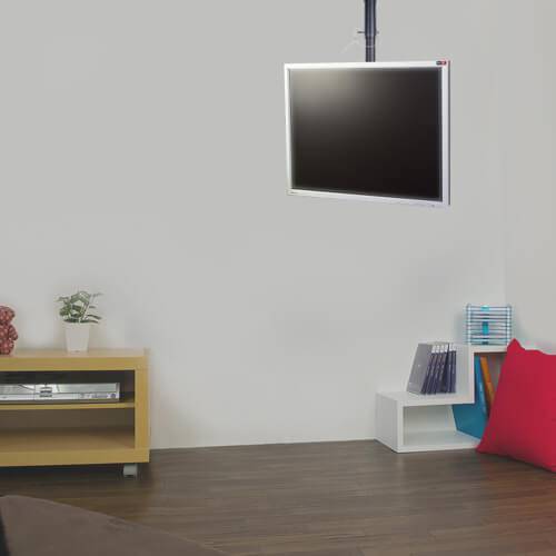 テレビ天吊り金具 13-32インチ対応 TVセッターハング VS28 ブラック