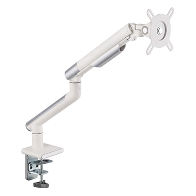 快適ワークのモニターアーム 13-32インチ対応 1画面昇降アーム DA112 ホワイト
