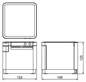 mC-Print3シリーズ ダイレクトラインサーマルプリンタ（ホワイト）