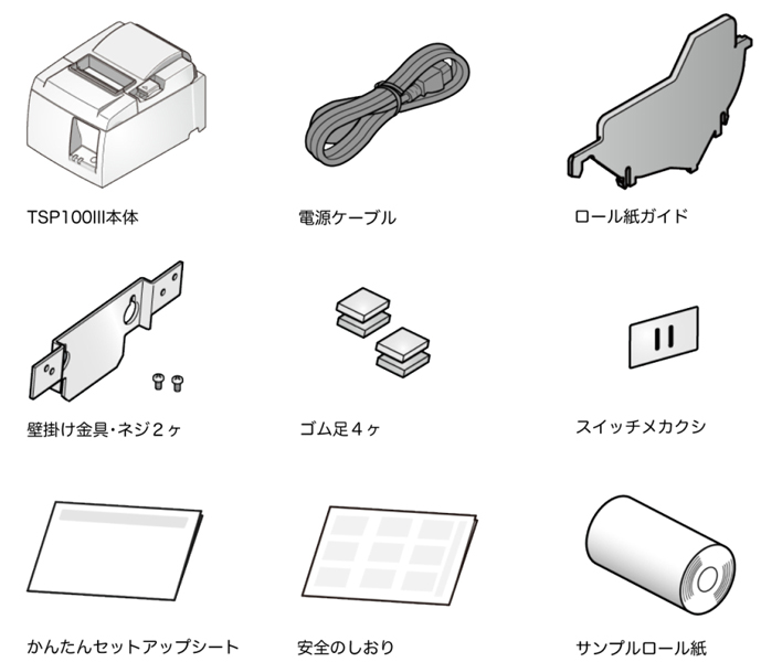 TSP100IIIシリーズ ダイレクトラインサーマルプリンター Bluetooth/グレー