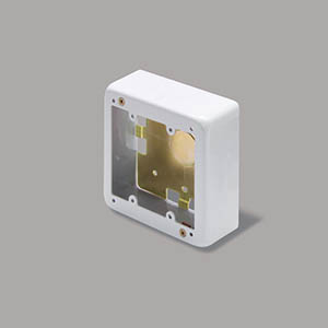 2個スイッチボックス 浅型 ノック無し ホワイト