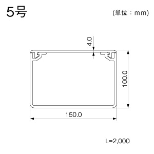 エムケーダクト イージーフィッティング 5号 グレー