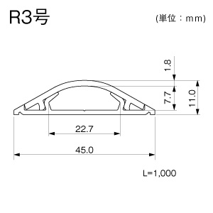 ガードマンII R 3号 1m グレー