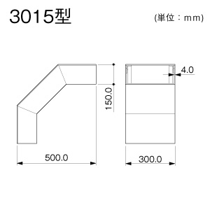 外大マガリ 3015 グレー