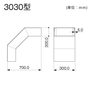外大マガリ 3030 ホワイト