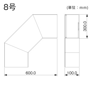平面大マガリ 8号 ホワイト