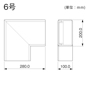 平面マガリ 6号150型 クリーム