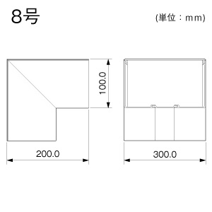 外マガリ 3号40型 クリーム