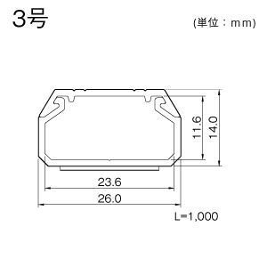 テープ付ニュー・エフモール 3号 ホワイト
