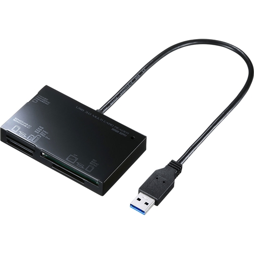 USB3.0カードリーダー（ブラック）