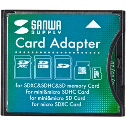 SDXC用CF変換アダプタ