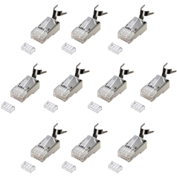 PoE カテゴリ6RJ-45コネクタ（より線用・10個）