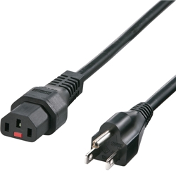 抜け防止ロック電源コード（3P・2m・ブラック）