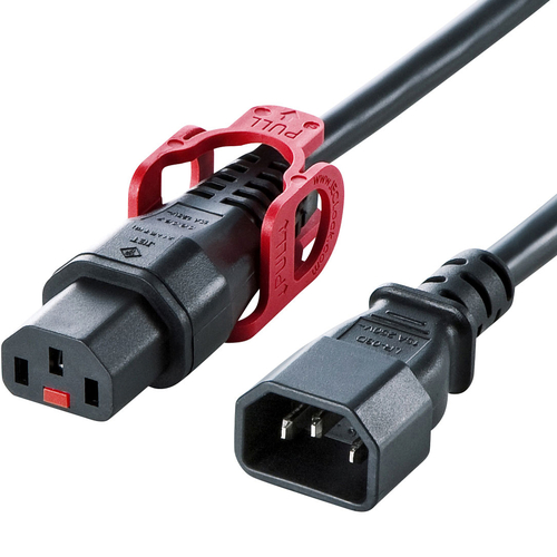 抜け防止ロック式電源コード ロックプラス（1m）