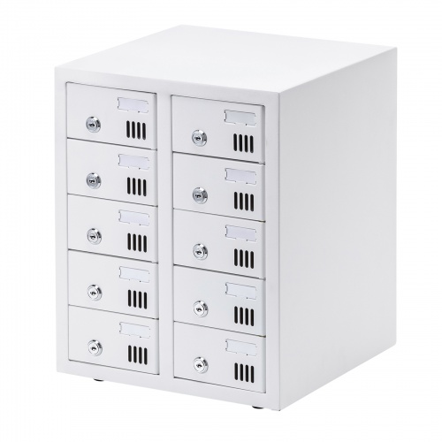 個別管理用スマートフォン保管庫（10台収納・シリンダー錠）