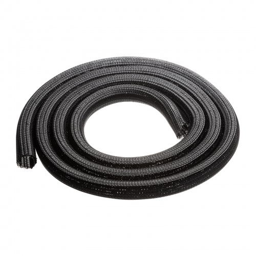 編組ケーブルスリーブ（ブラック・2m巻き・内寸直径19mm）