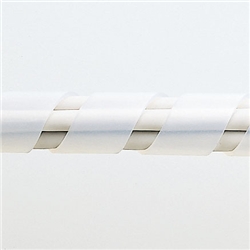 ケーブルタイ（スパイラル・ホワイト）5m巻き・内寸直径12mm