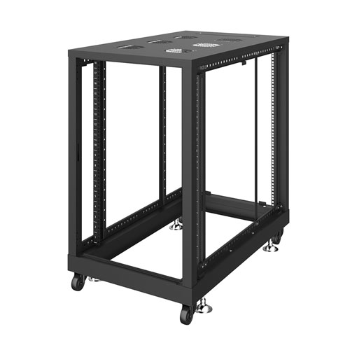 19インチサーバーラック パネルなし（18U・ブラック）