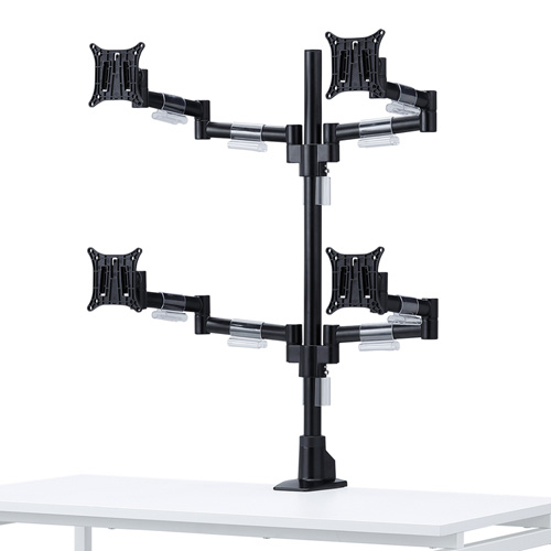 水平多関節液晶モニタアーム（4面）