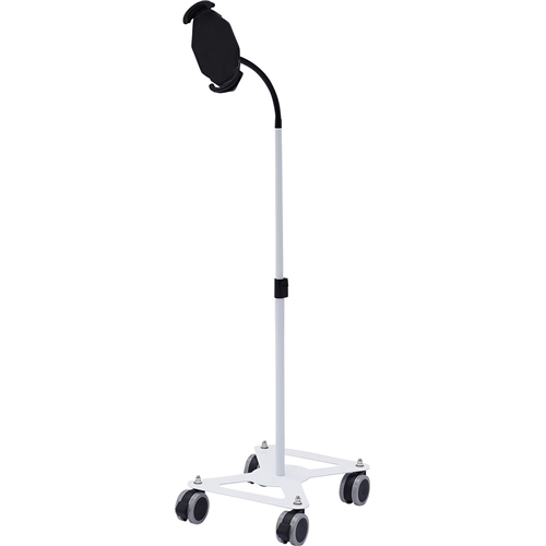 iPad・タブレット用キャスター付きスタンド（ホワイト）