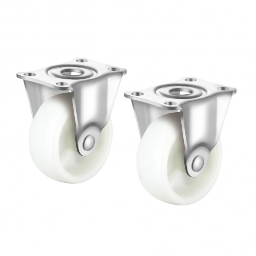 汎用キャスター 75mm径 2個セット（固定）ナイロン製