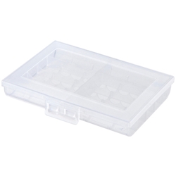 電池ケース（単3形、単4形対応・クリア）