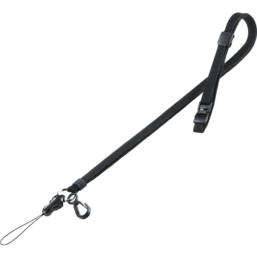 ネックストラップ（安全パーツ・長さ調節付き・ブラック）