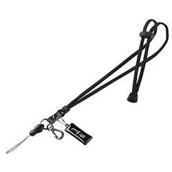 ネックストラップ（丸紐、ブラック）