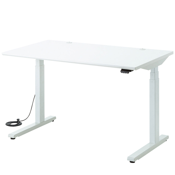 電動上下昇降デスク（W1200×D700mm・ホワイト）