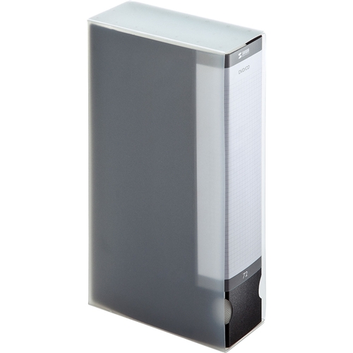 DVD・CDファイルケース（72枚収納・ブラック）