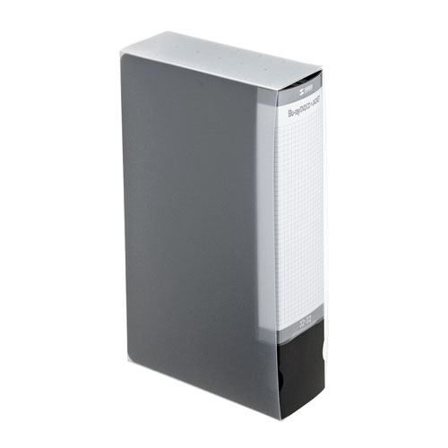 CDジャケット収納対応ディスクファイルケース（32枚＋32冊収納・ブラック）