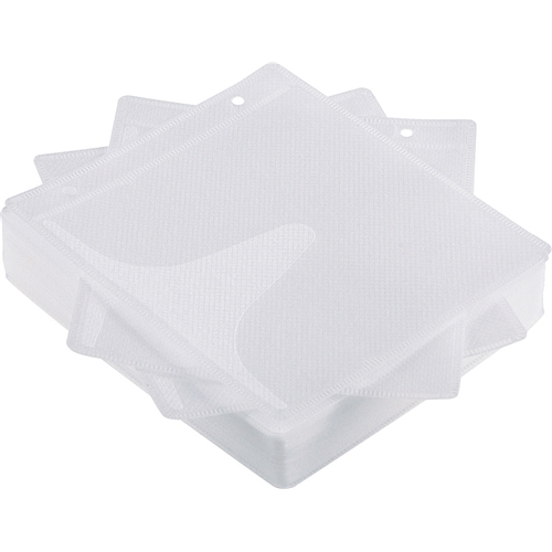 DVD・CD不織布ケース（リング穴付き・50枚入り・ホワイト）