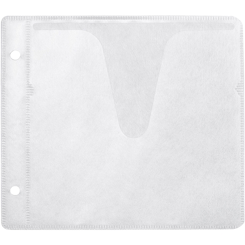 ブルーレイディスク対応不織布ケース（リング穴付き・50枚入り・ホワイト）