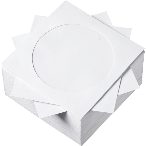 DVD・CDペーパースリーブケース（100枚入り・ホワイト）