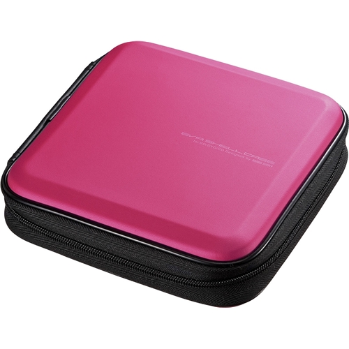 ブルーレイディスク対応セミハードケース（24枚収納・ピンク）