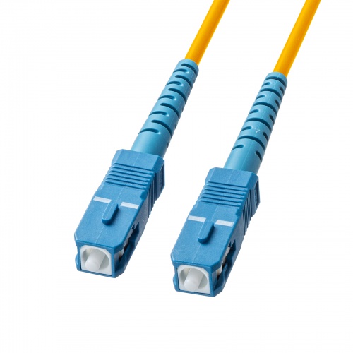 アーマード1芯光ファイバケーブル（シングルモード、SC-SC、1m、イエロー）