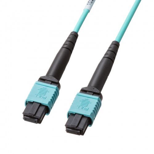 MPO光ファイバケーブル（OM3、12芯、B配線、1m）