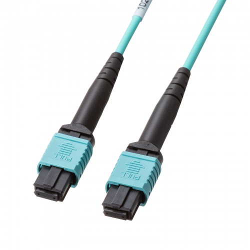 MPO光ファイバケーブル（OM4、12芯、B配線、5m）