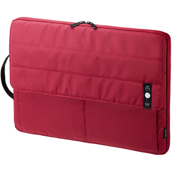 カジュアルPCインナーケース（15.6型ワイド・レッド）