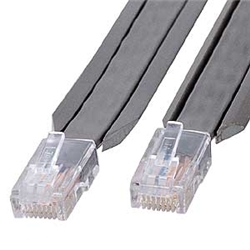 アンダーカーペットLANケーブル（10m・グレー）