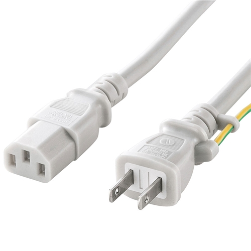 電源コード（2P・ホワイト・2m）