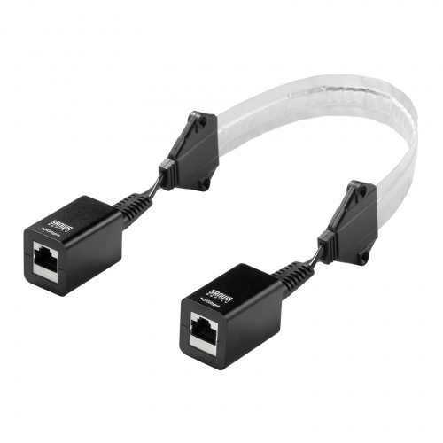すきま用 CAT6A 延長LANケーブル（PoE対応）