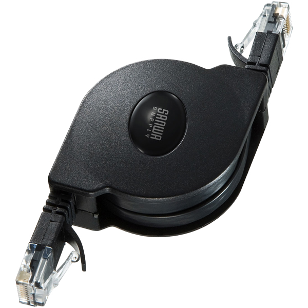 自動巻取りLANケーブル