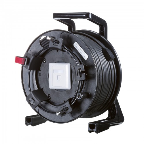 屋外用巻取り延長CAT6A LANケーブル