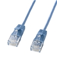カテゴリ6準拠極細LANケーブル（7m・ブルー）
